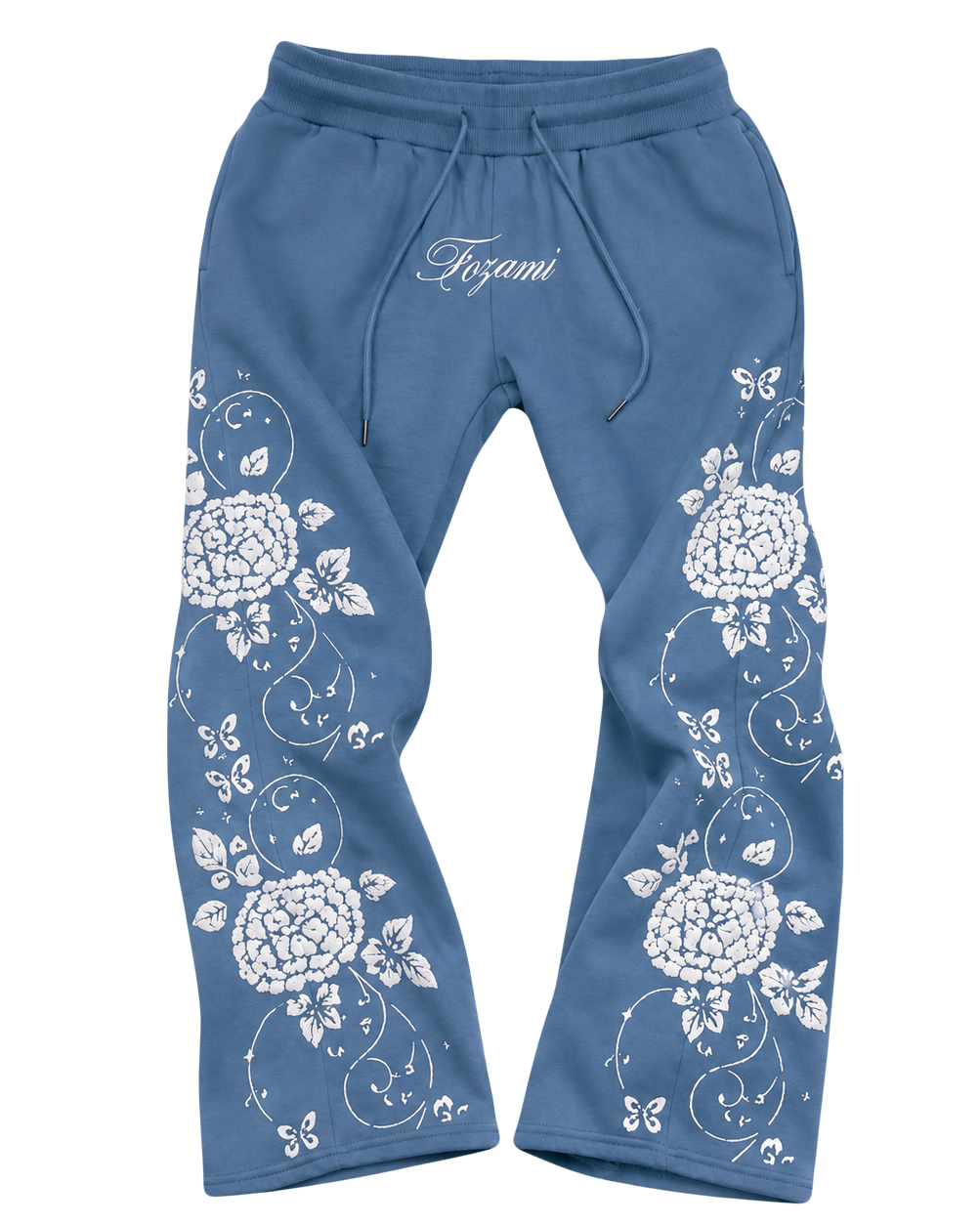 Blue Hydrangea Pants