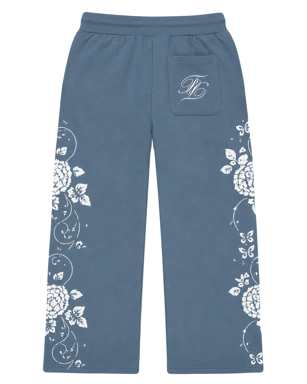 Blue Hydrangea Pants
