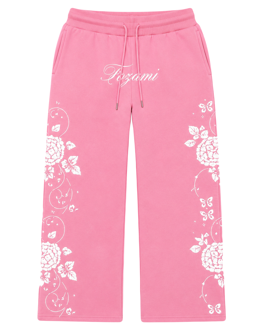 Pink Hydrangea Pants