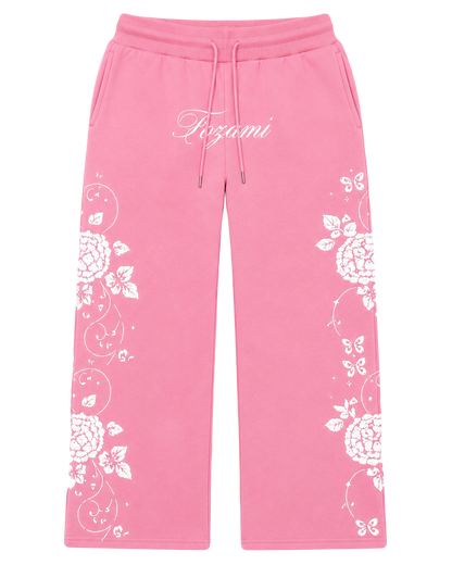 Pink Hydrangea Pants