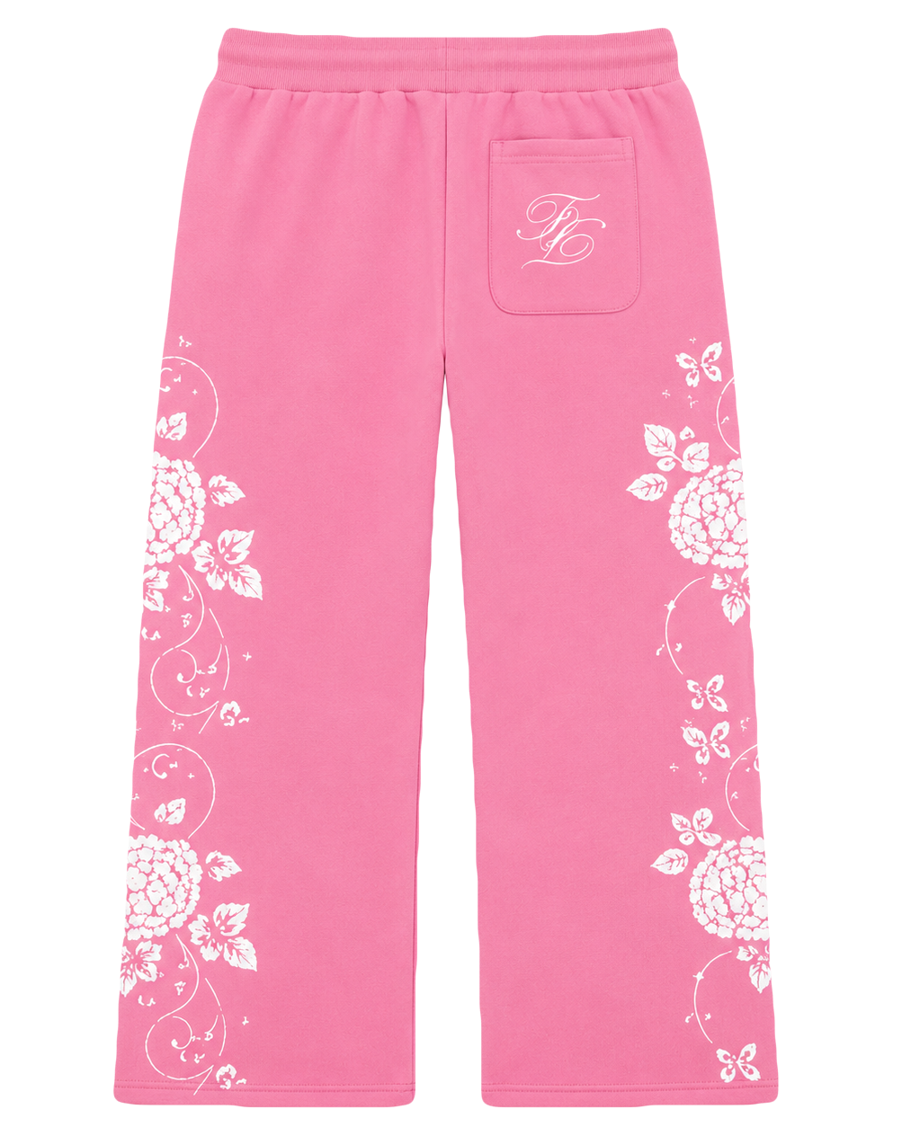 Pink Hydrangea Pants