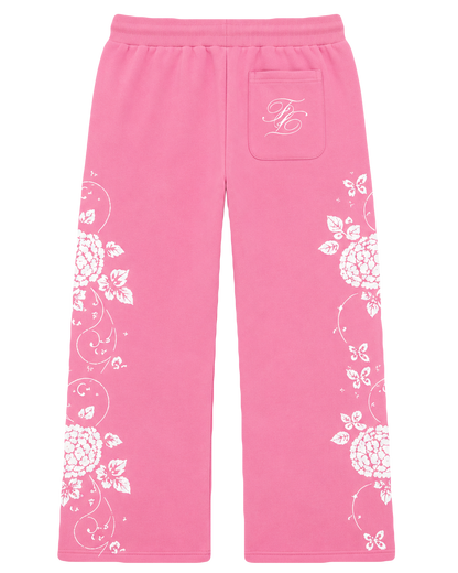 Pink Hydrangea Pants